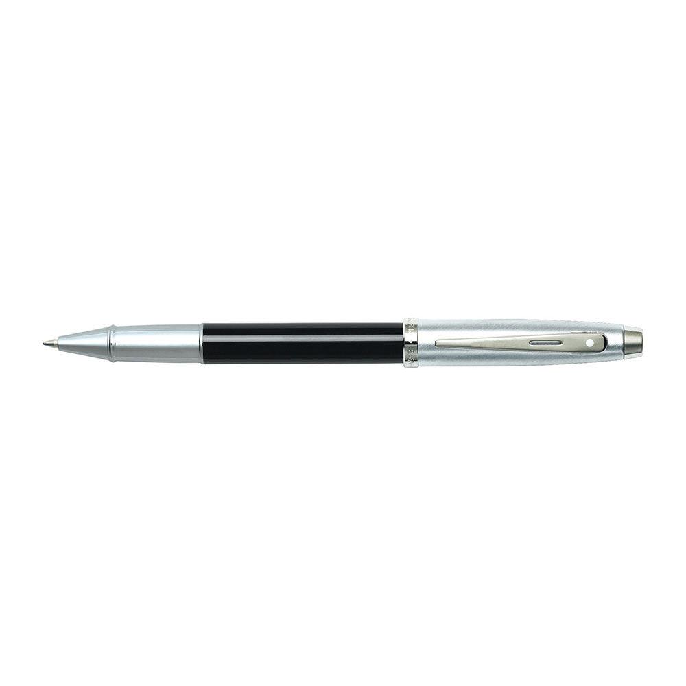 SHEAFFER 100 RB PEN avec garniture de plaque de nickel (noir / chrome)
