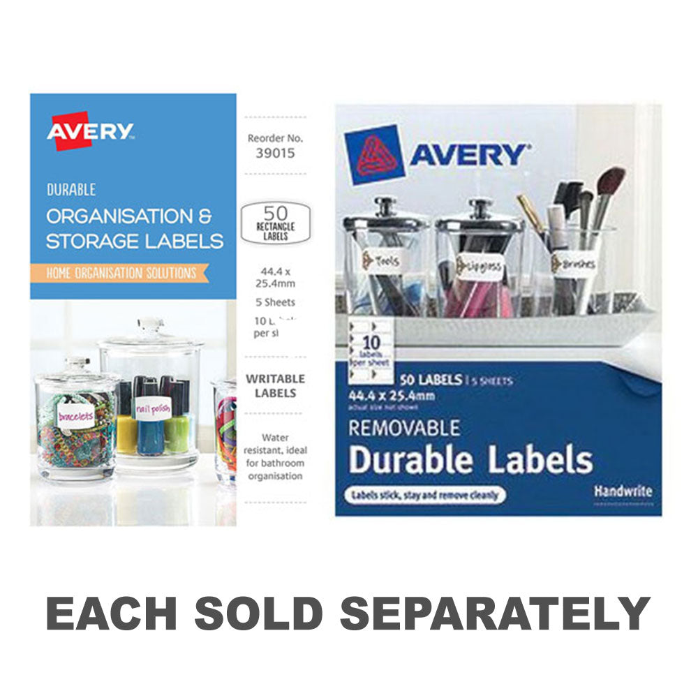 Avery Writable Organize Labels 50pcs (44x25 mm)