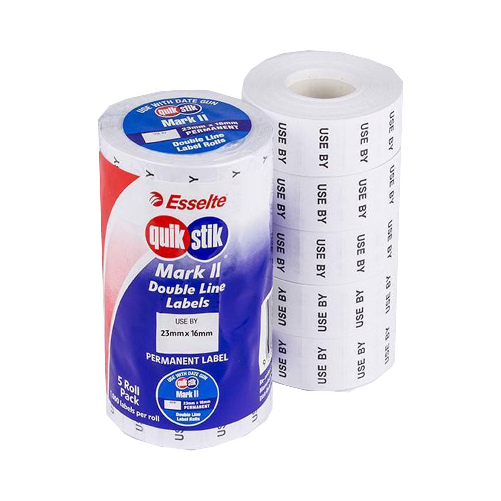 Quikstik Permanent Mark II Utilisation par Date Gun Label Roll