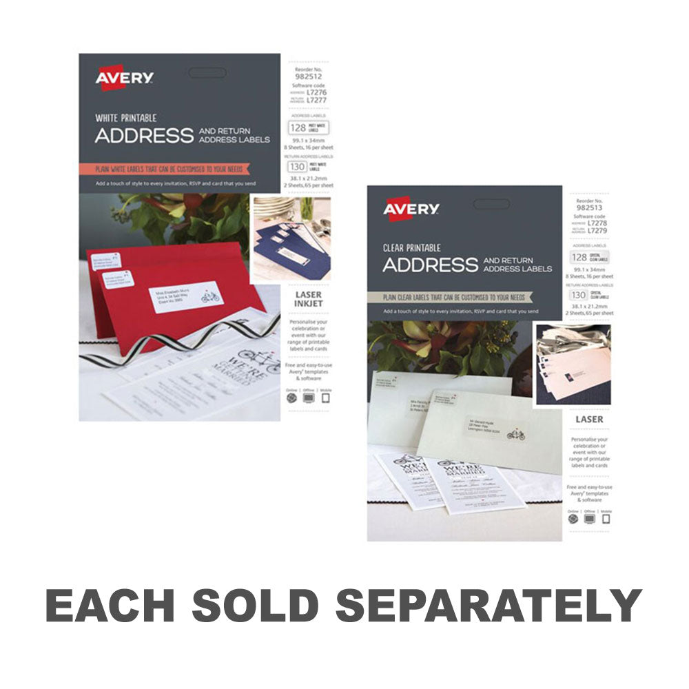 Adresse imprimable et kit d'étiquette de retour