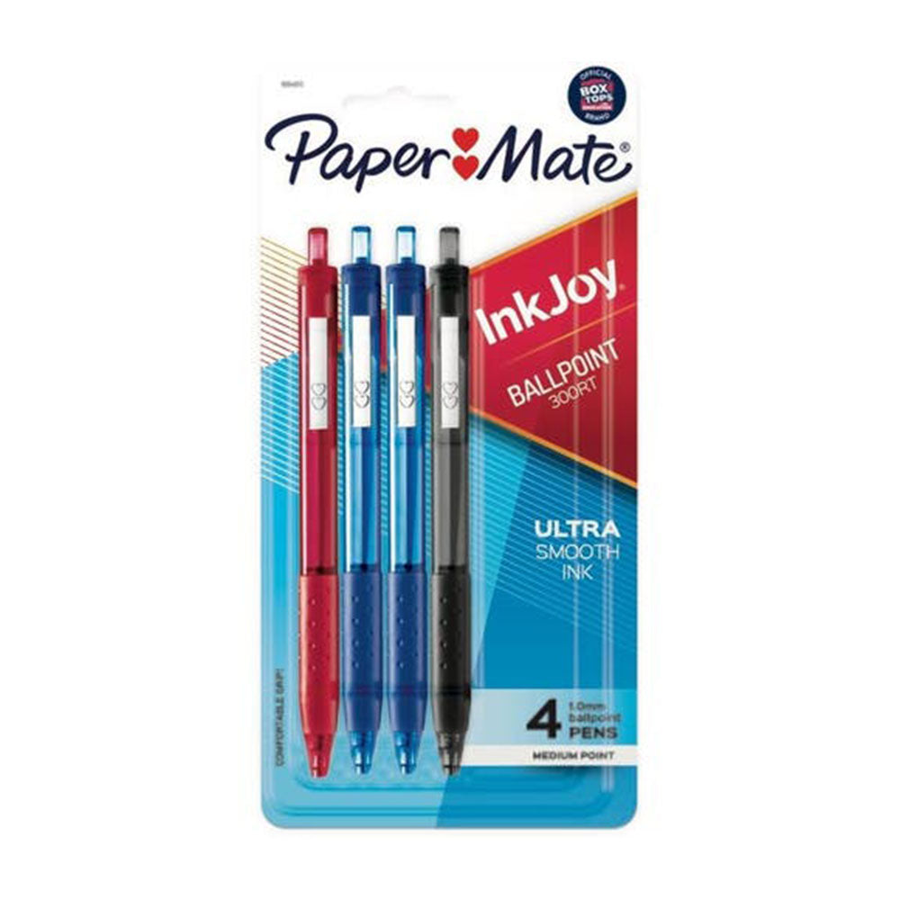Papermate Inkjoy Ballpoint Pen 1mm (pack de 4)