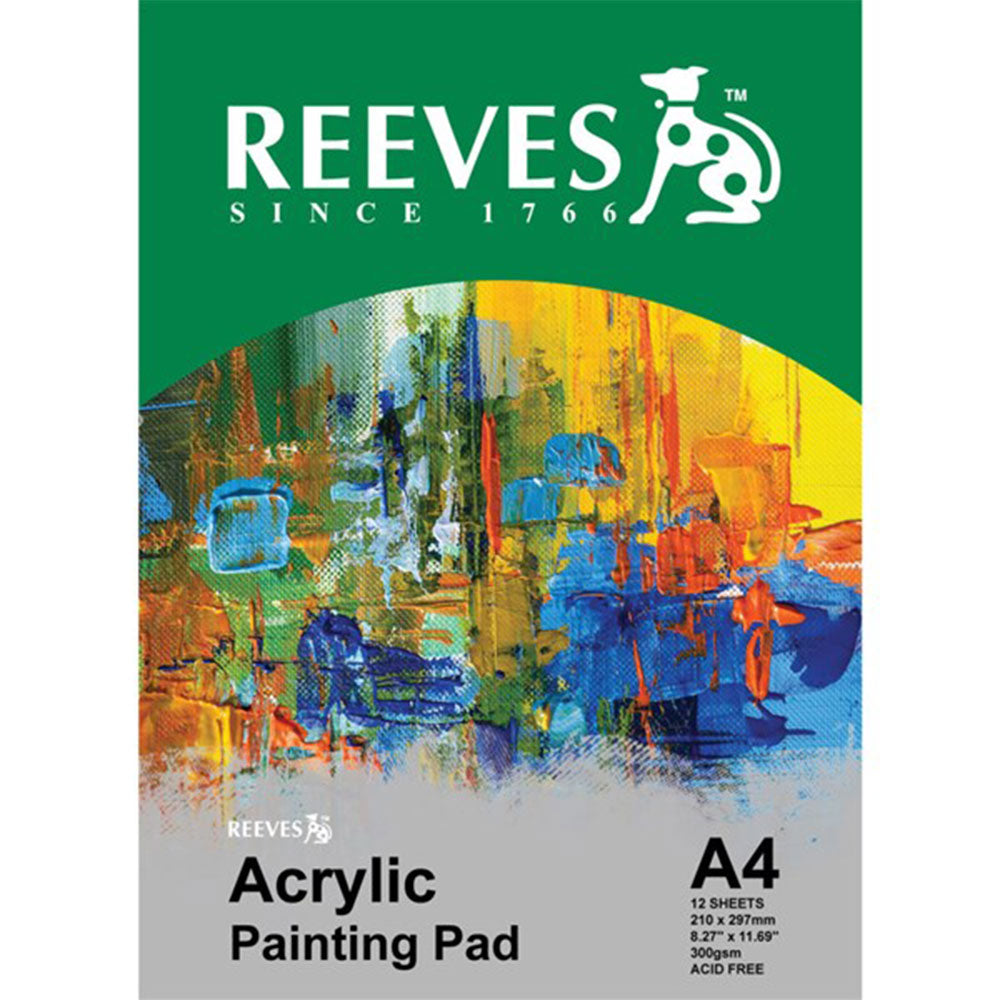 Reeves A5 acrylique Pad 360gsm (blanc)