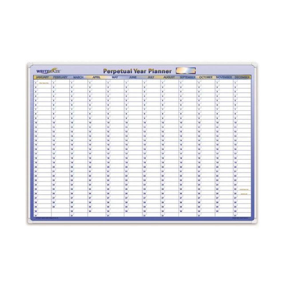 Planificateur de l'année perpétuelle de l'écrivain (500x700 mm)
