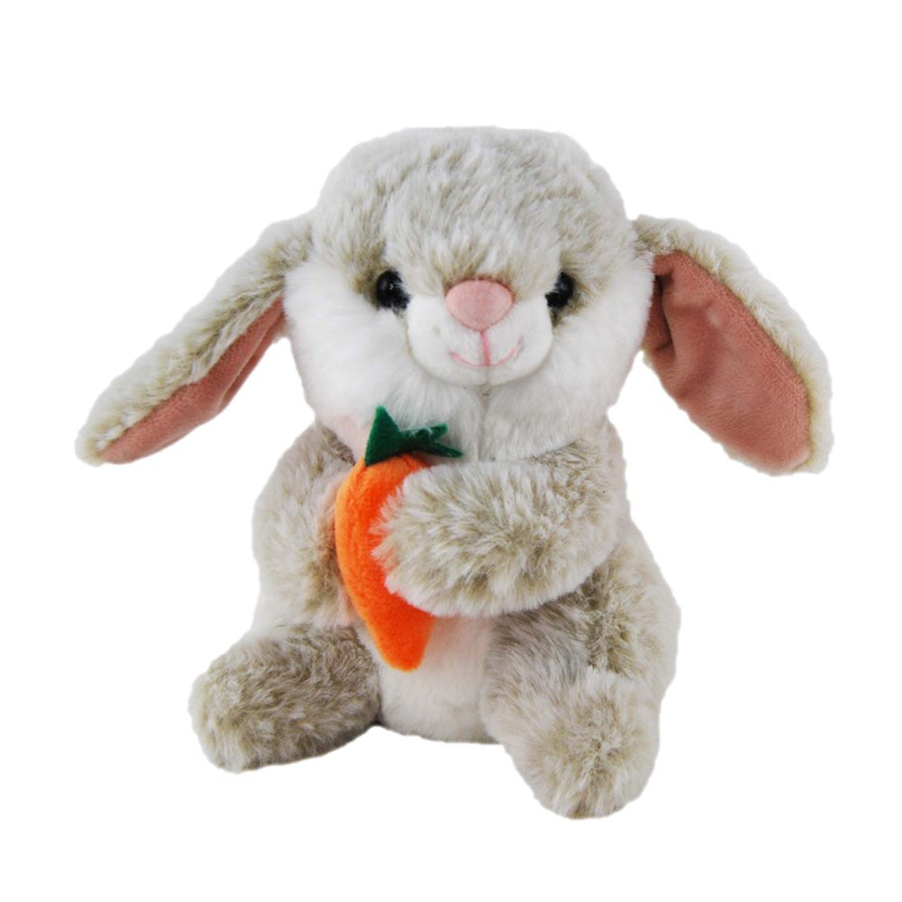 Elka Bunny Clover avec Carrot Beige Soft Toy 14cm (Beige)