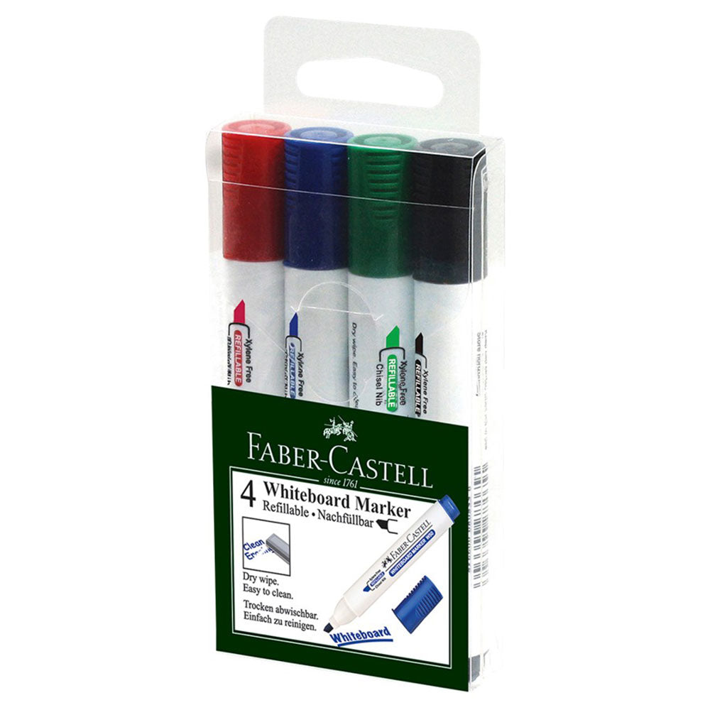 Faber-Castell W50 Cusip Tip Whiteboard Marker (pack de 4)