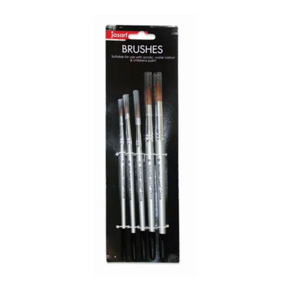 Jasart Taklon Flat Brush Set 5pcs (or)
