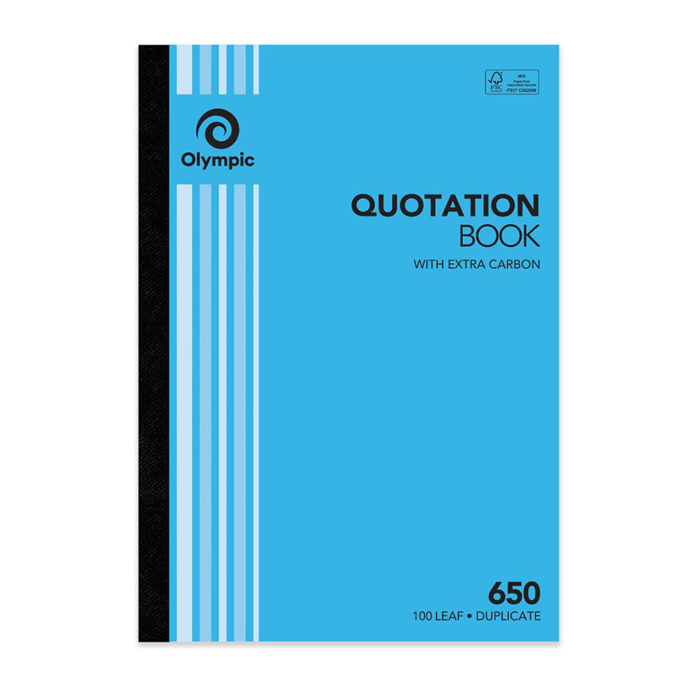 Olympic No 650 Duplicat Quoat Book