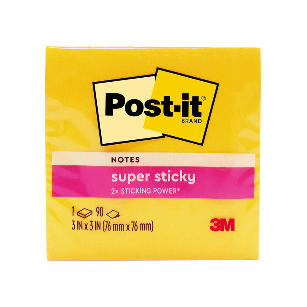 Post-it 90 feuilles 12pk 76x76mm (jaune)