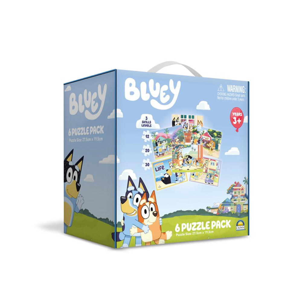 Pack de puzzle Bluey 6-en-1