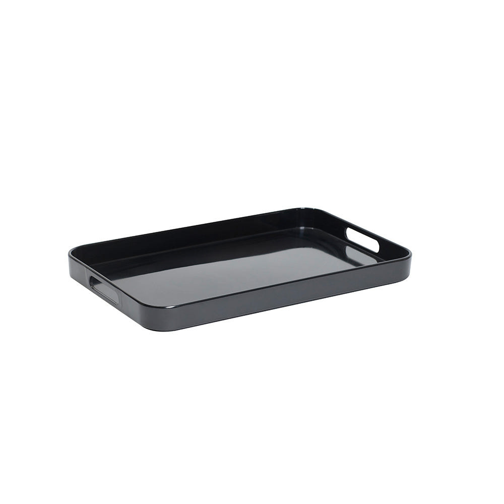 Connoiseur Mélamine Tray avec poignée latérale (noir)