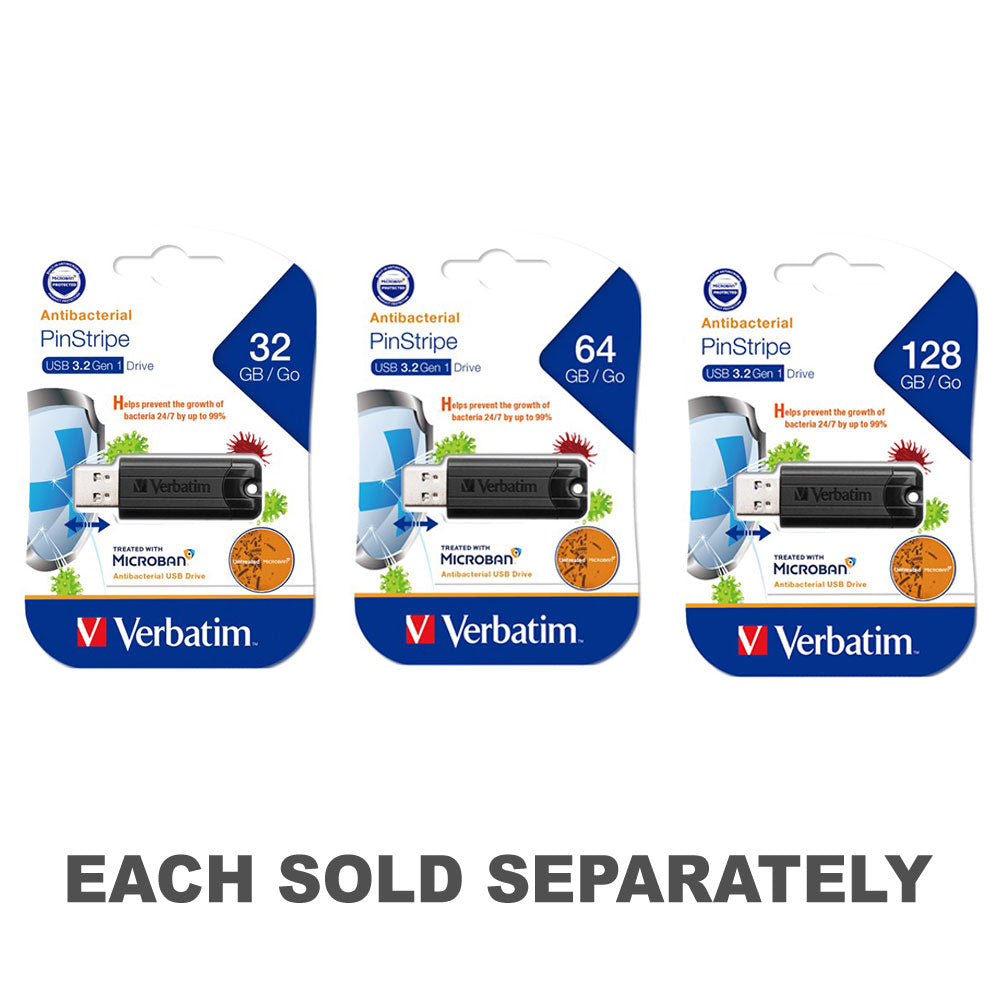 Store verbatim n GO Microban 3.0 USB Drive (noir)