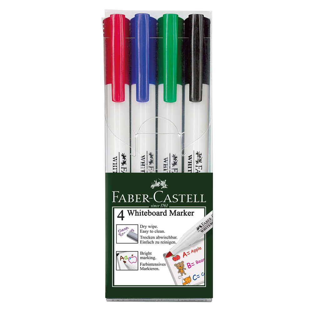 Marker de tableau blanc Slim Faber-Castell (pack de 4)
