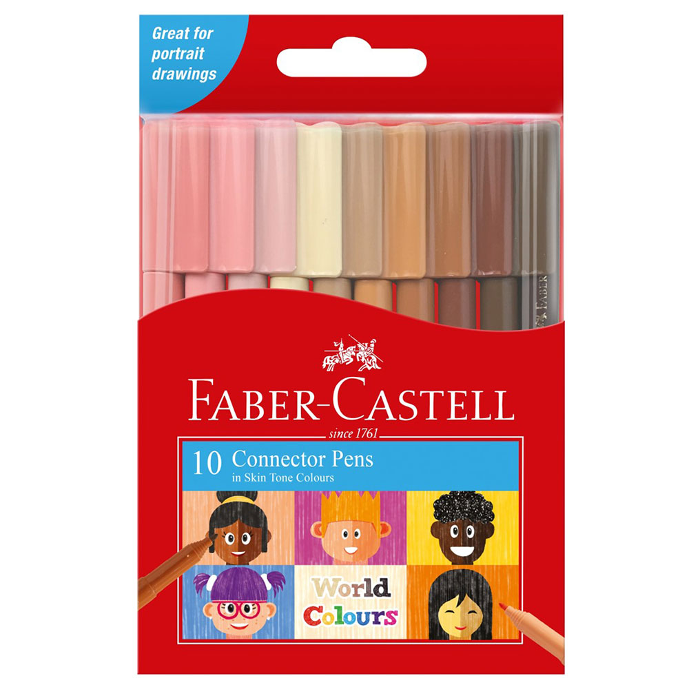 Faber-Castell World Colors Connector stylos (pack de 10)