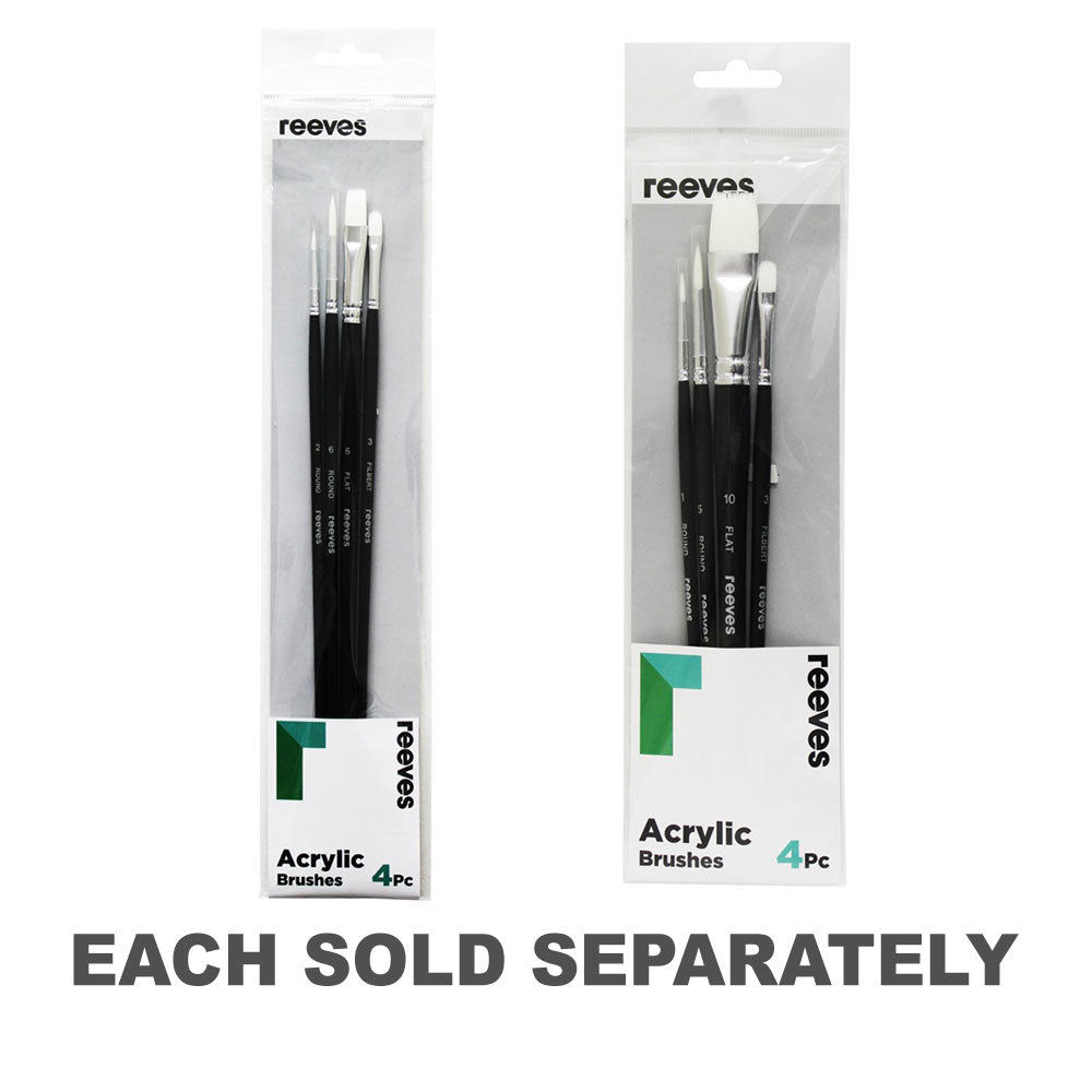 Ensemble de pinceau Reeves (pack de 4)
