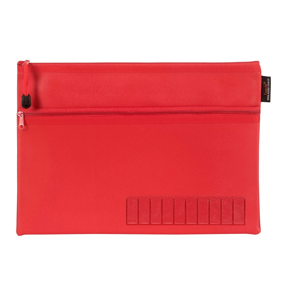 Clob 2 zip crayon case 345x264mm (rouge)