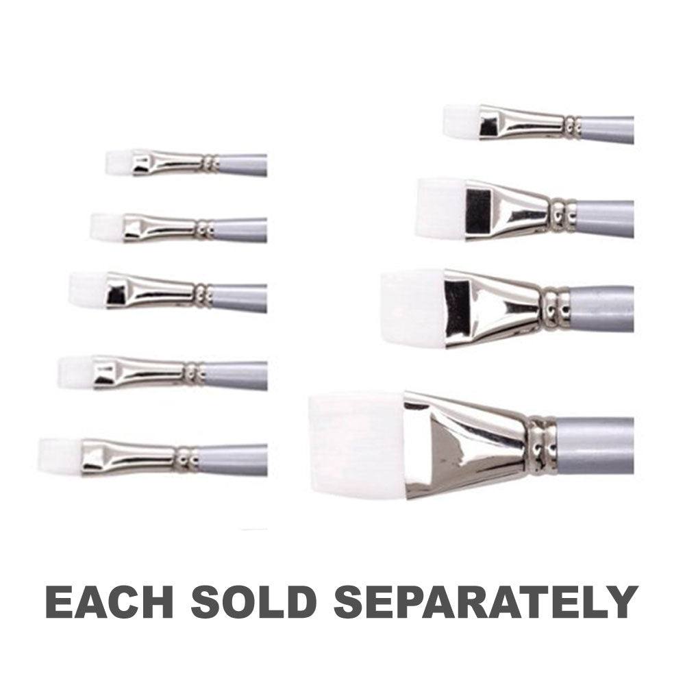 Jasart Taklon Brush plat (blanc)