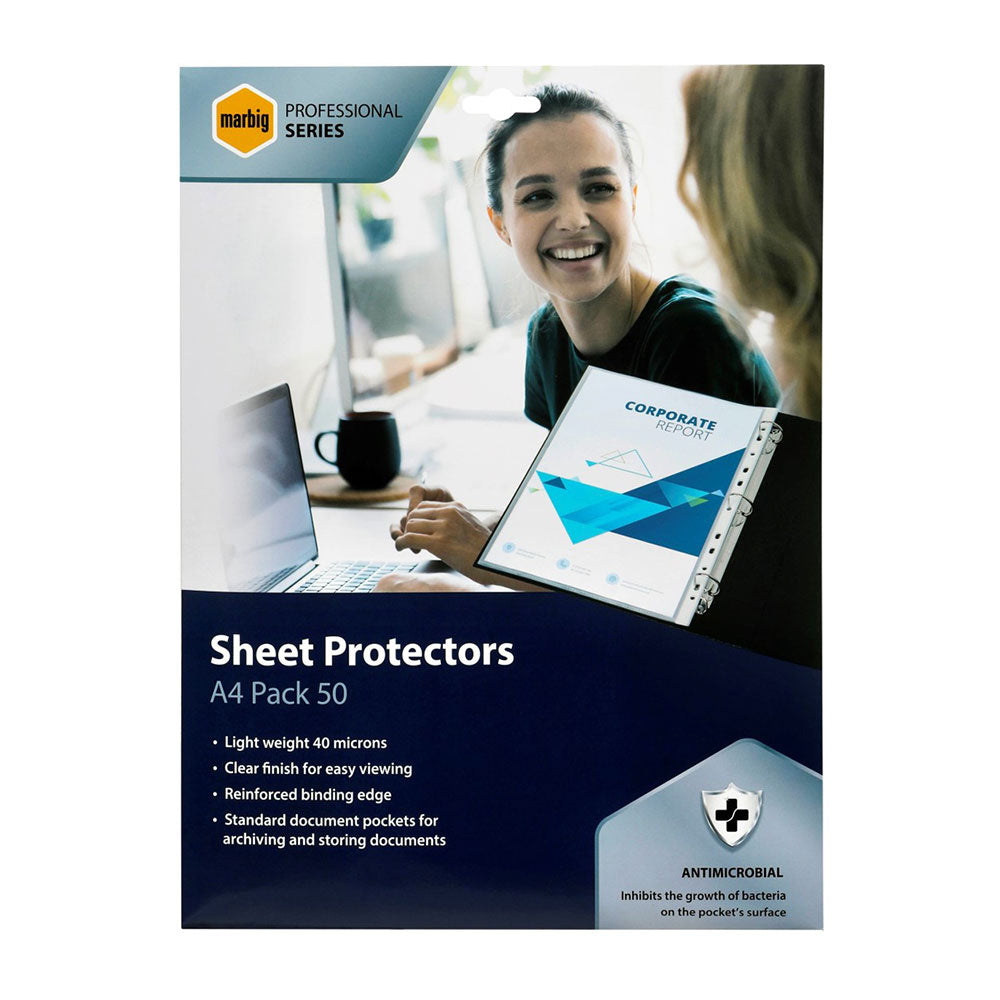 Marbig Professional A4 Sheet Protector (pack de 50)