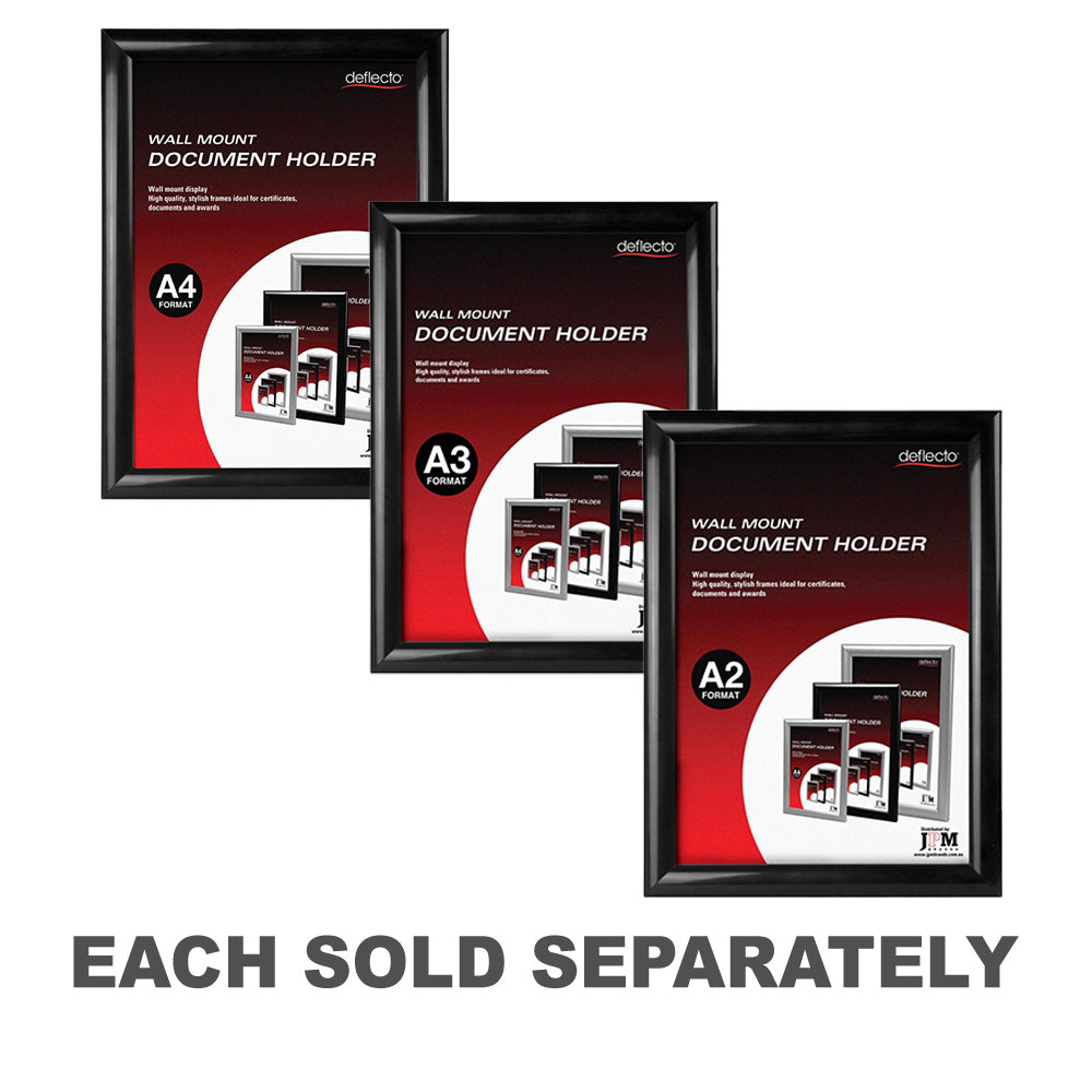 Déflecto Wall Moustned Document Holder (noir)