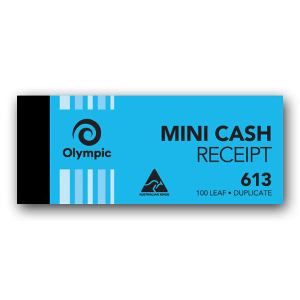 Olympic No 613 Mini Mini Cash Receipt Livre (100 feuilles)
