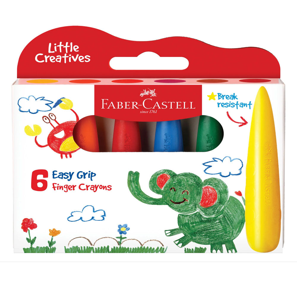 Faber-Castell Little Creatives Easy Trep Figure Crayons 6PC