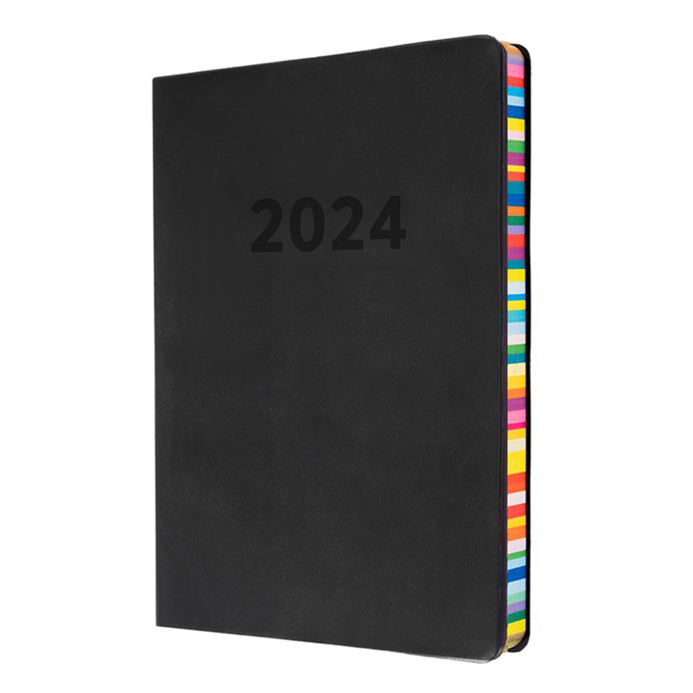 Journal Collins Debden Edge A5 WTV 2024 (noir)