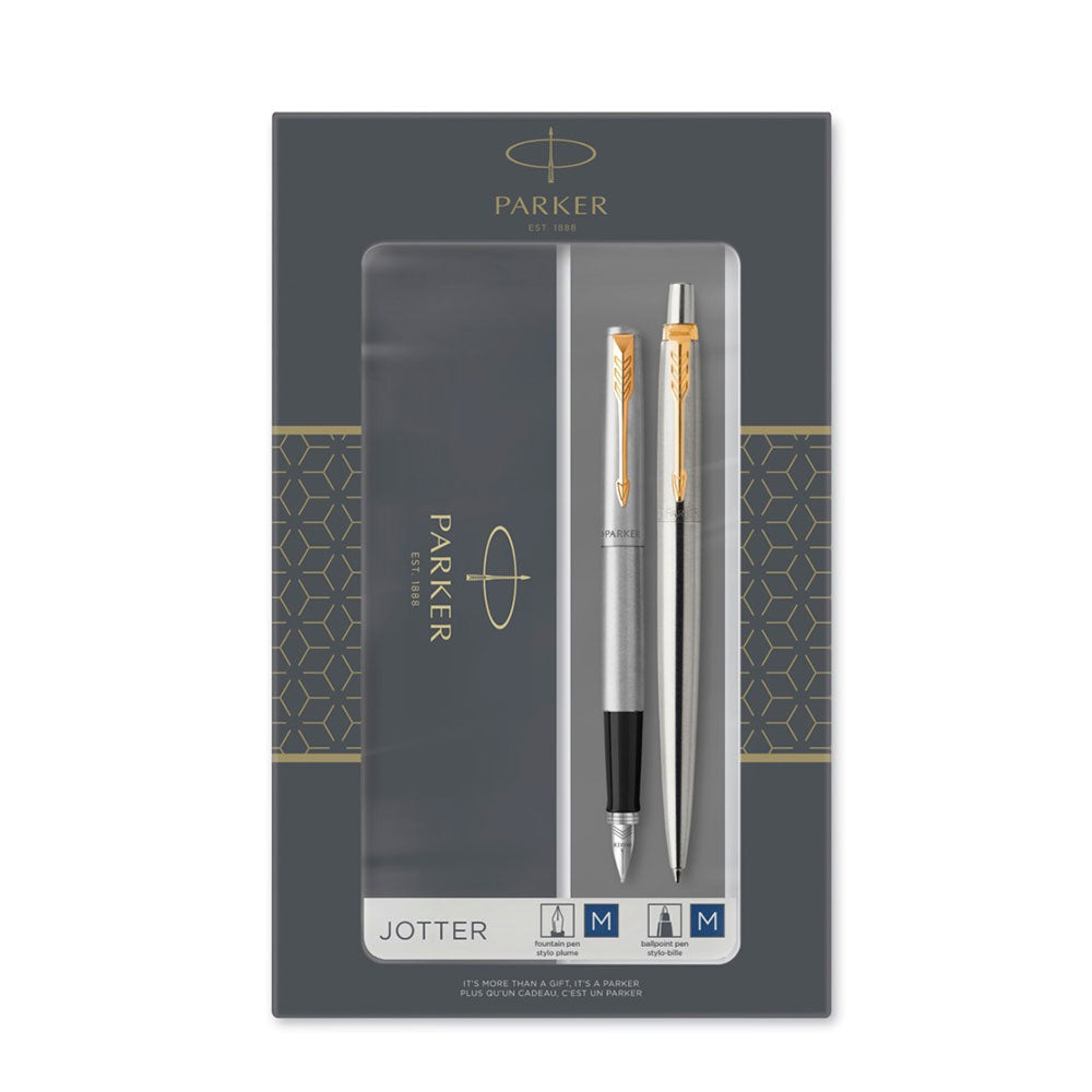 Parker Duo Jotter Ballpoint et Fountain Pen Gift Sett
