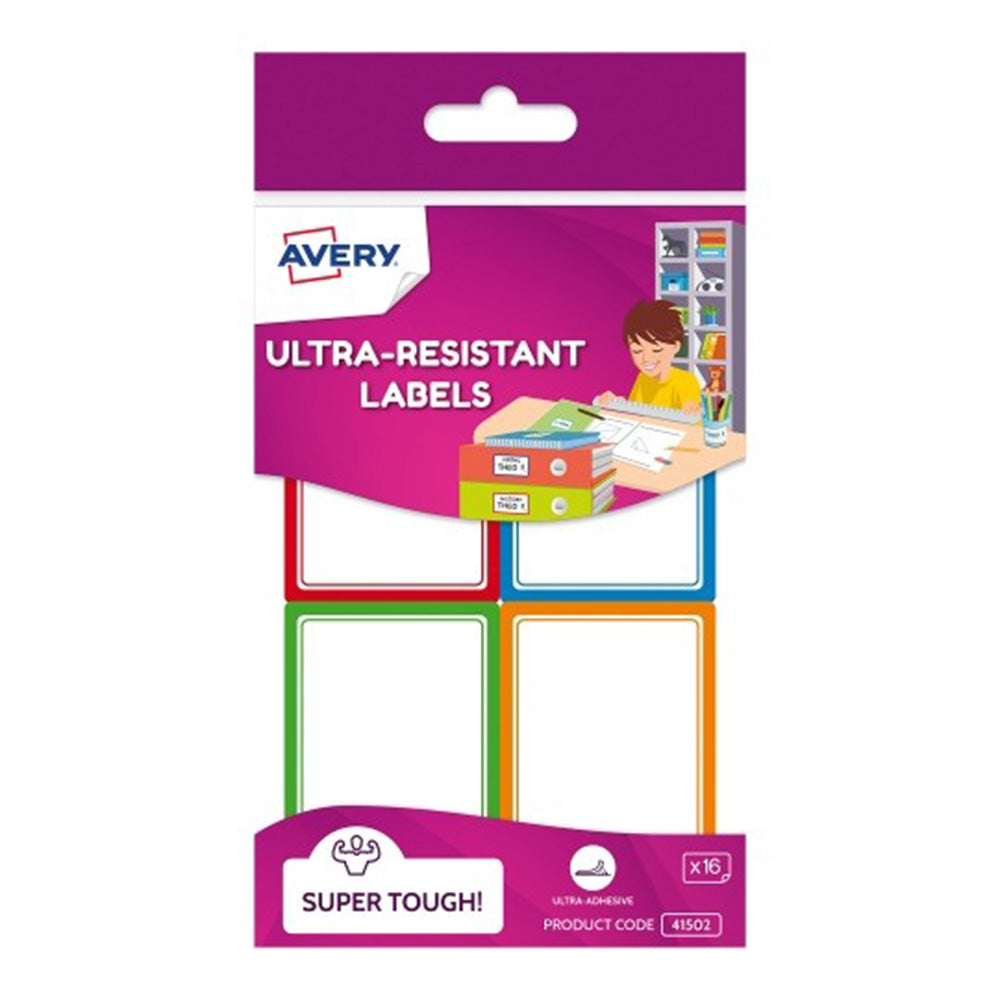 Étiquette Avery Kids Ultra Résistant 16pcs