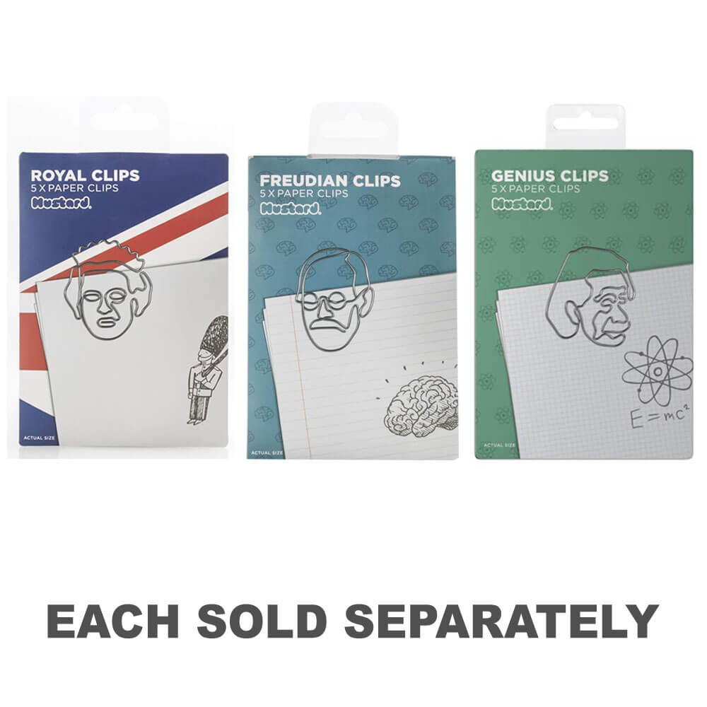 Paper Clips de moutarde 5x