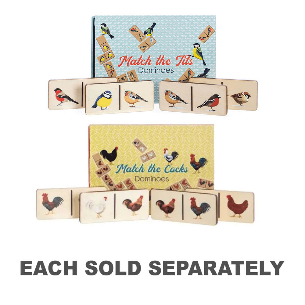 Décalcomanies respectueuses de l'environnement dominos en bois